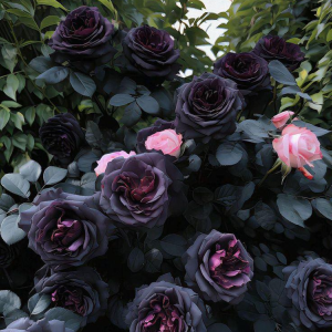 Роза Черная купить по цене от 450р. в интернет-магазине «Посадика» с доставкой почтой в в Вытеграе и по всей России – [изображение №1].